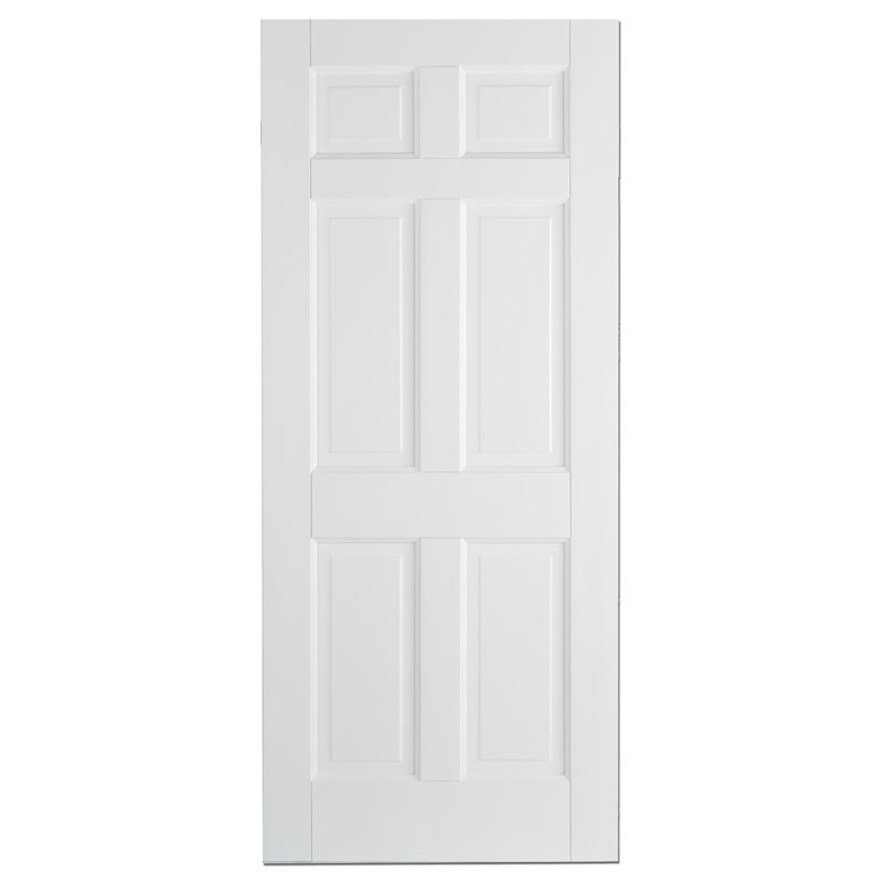 Regency 6P Primed White Internal Door, 198.1 cm H x 83.8 cm W x 3.5 cm D
