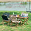 Table de camping carrée L 23,6 po x l 23,6 po Shalem-334698507