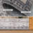 Nel Paz Border Beige Gray Ivory Machine Washable Area Rugs-1802250599