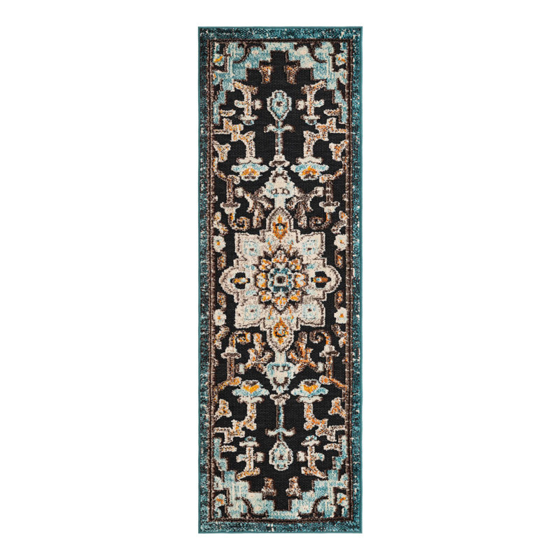 Wrought Studio Sidi Marelda Indoor/Outdoor Area Rug, Tapis de couloir 2 pi x 6 pi 1 po