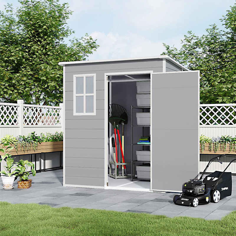 Plastic Outdoor Garden Storage Shed, 20.97 sq.ft.