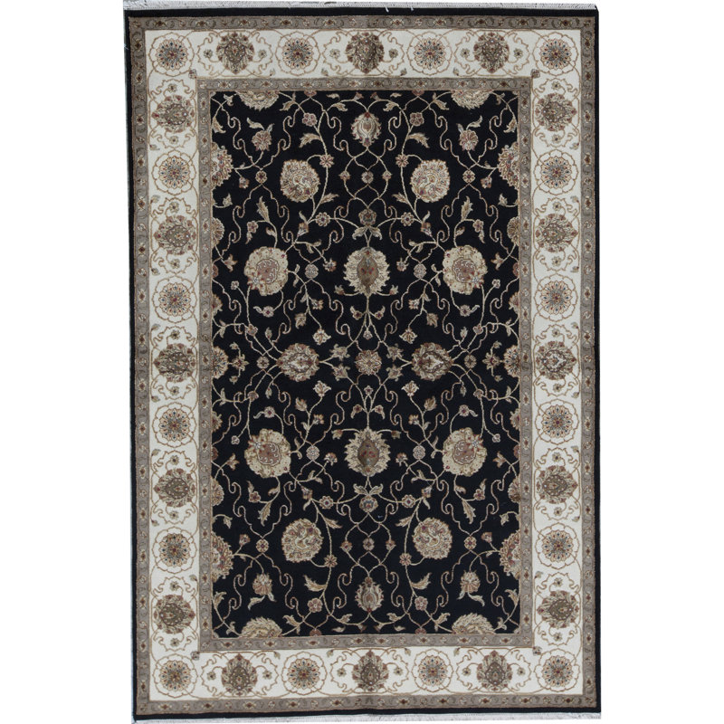 Handmade Silk and Wool Oriental Area Rug