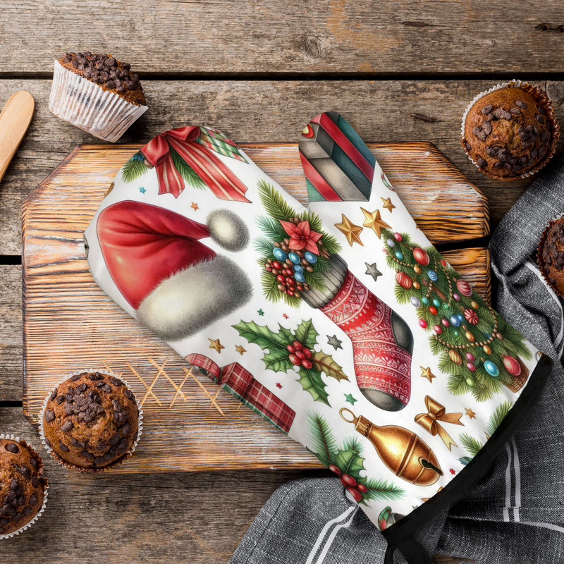 Gant de Noël en sergé de coton