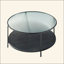 Ensemble de 2 tables d'appoint modernes 2 pièces