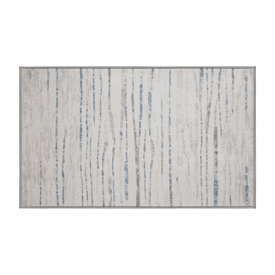 Machine Washable Gray Area Rug