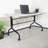 Resin Multipurpose Flip Training Table With Locking Casters For Home And Office, 5 Feet