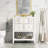 Free Standing Single Vanity Set with 5 Drawers-200030836
