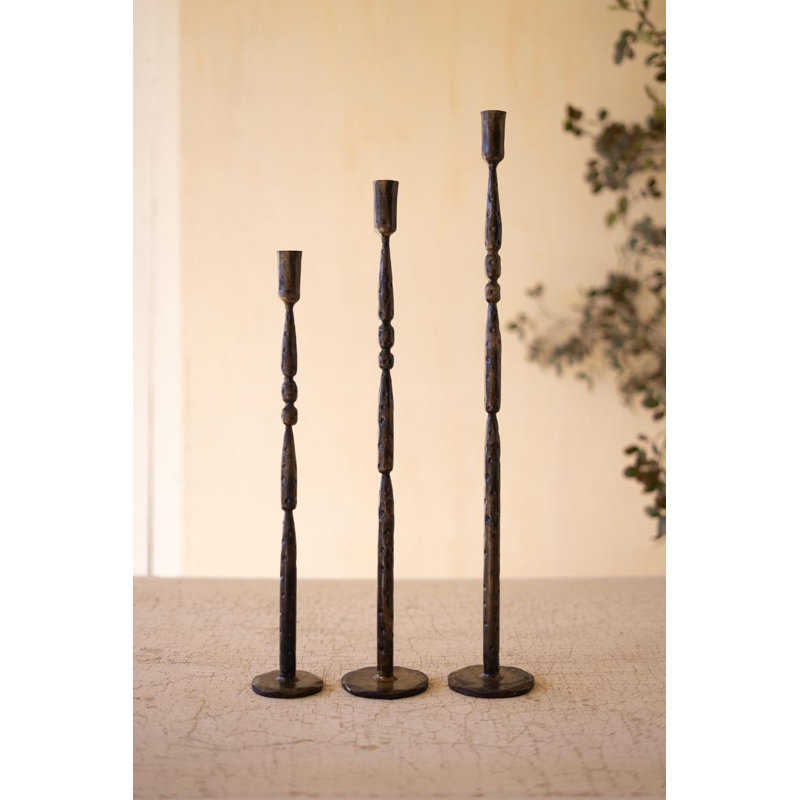 Ensemble de trois chandelles