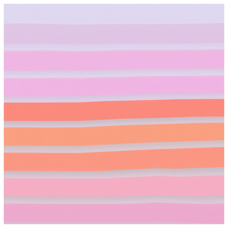 Rideaux à rayures rose et orange, voilages et voilages à rayures - 1 panneau, Transparent, 50 po x 80 po - 1 panneau
