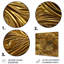 Golden Feathers Serenity III - art mural métal plumes-104816917