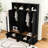 Elegant Hall Tree with Bench, Hooks and Storage Cabinet-129881565