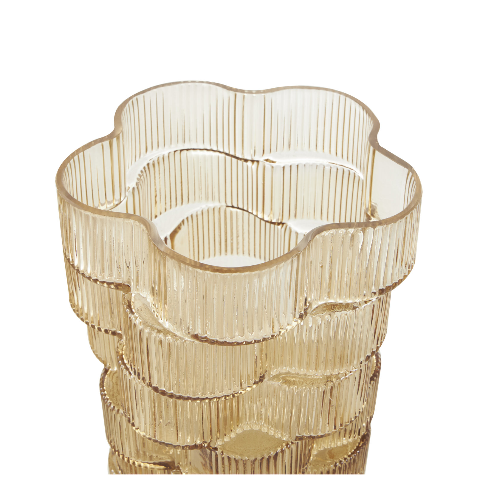 Academy Glass Table Vase, Brown