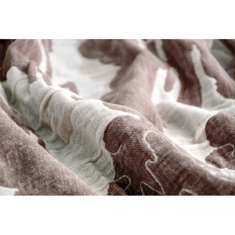 Clouds Hand Woven Throw Blanket, Fawn