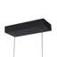 Luminaire suspendu rectangulaire 4 lumières DEL