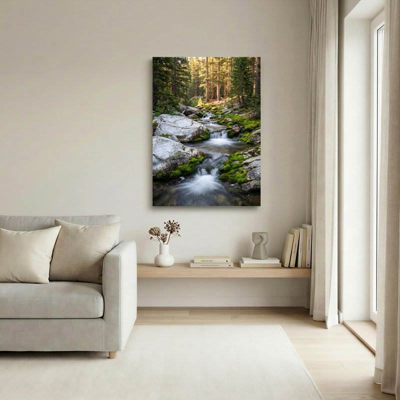 «Forest Stream», ensemble de 1 reproduction d'art sur toile, Toile tendue, H 30 po x l 20 po