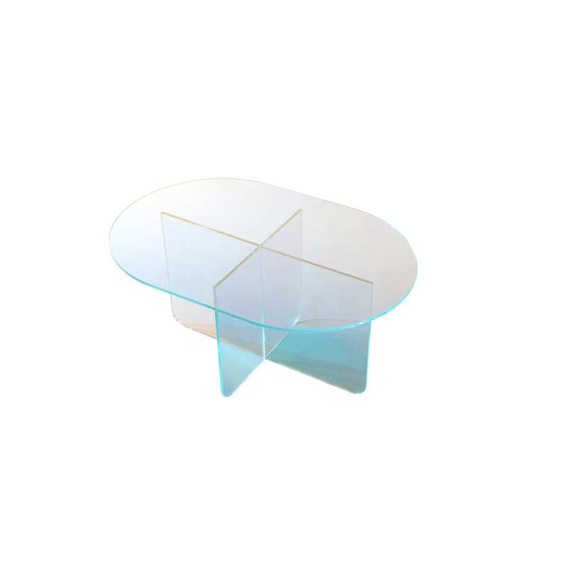 Vinci Coffee Table In Iridescent Glass