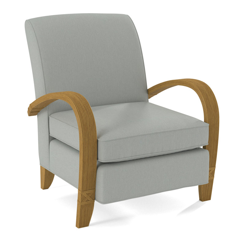 Vero Armchair, Honey, White Performance Fabric; 0851-94