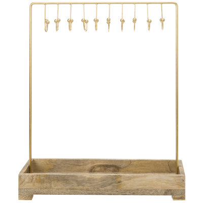 20-Hooks Display with Tray Jewellery Stand