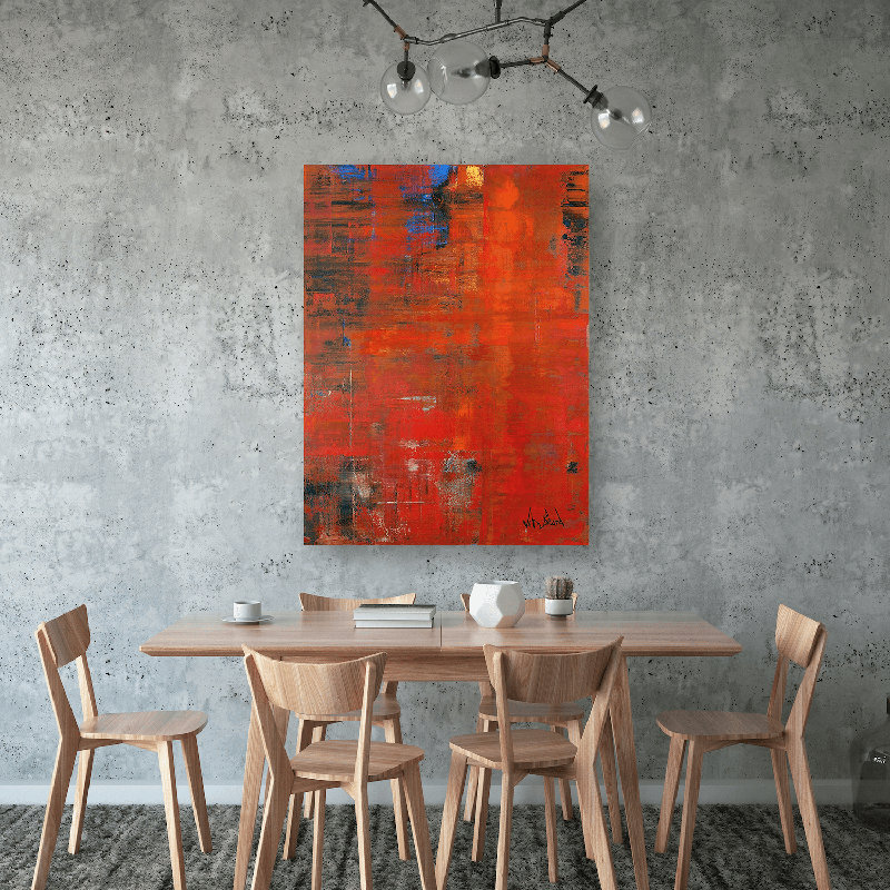 Superman - Artist Enhanced Canvas Print, Black Framed Canvas, 61.5" H x 41.5" W x 1.75" D