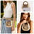 Elegant Metallic Purse with Detachable Chain