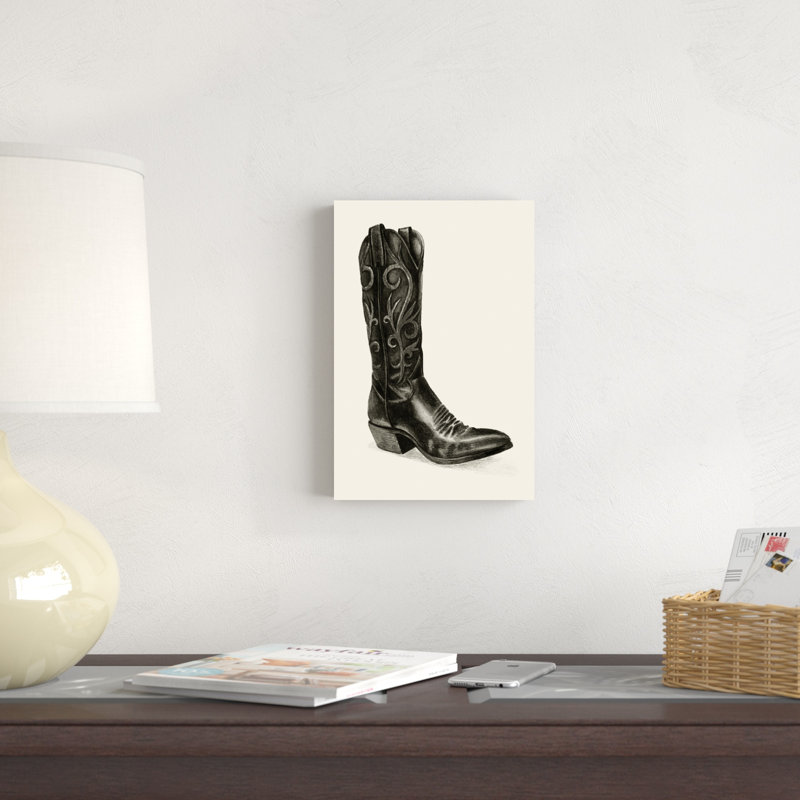 " Shiny Boots I " Painting Print, 12" H x 8" W