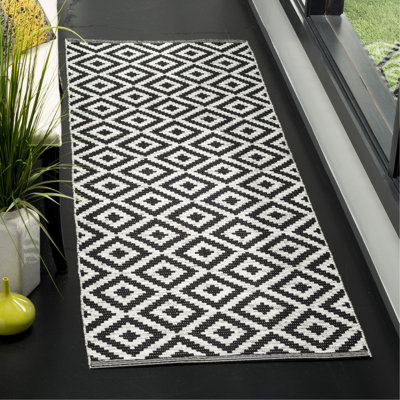 Harlow Hand Woven Cotton Geometric Rug