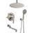 12 Inch Ceiling-Mounted Tub Shower System With Handheld Shower Single-Handle Shower Faucet Set Brass Multifunctional Shower Trim Kit With Rough-In Valve-117167443