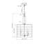 Luminaire suspendu tambour 4 lumières Heidenreich