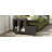 End Table With Lockable Wheels, Side Table With Storage Drawer-896562236