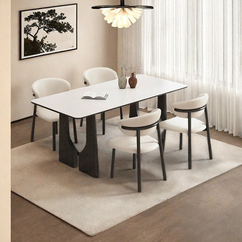 Medieval Style Solid Wood Rectangular Dining Table, 29.52"H x 70.86"L x 35.43"W