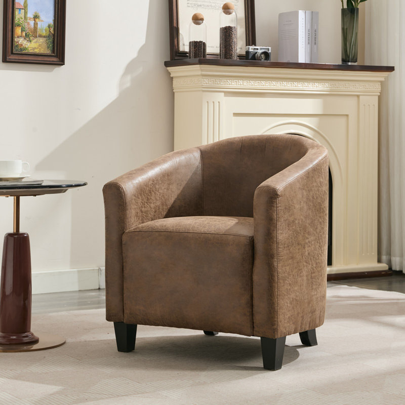 Upholstered Armchair, Brown