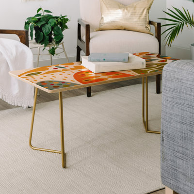 Solid Wood Top Coffee Table