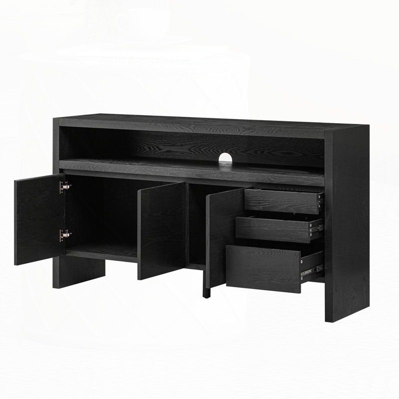 Grande armoire de rangement moderne, Noir