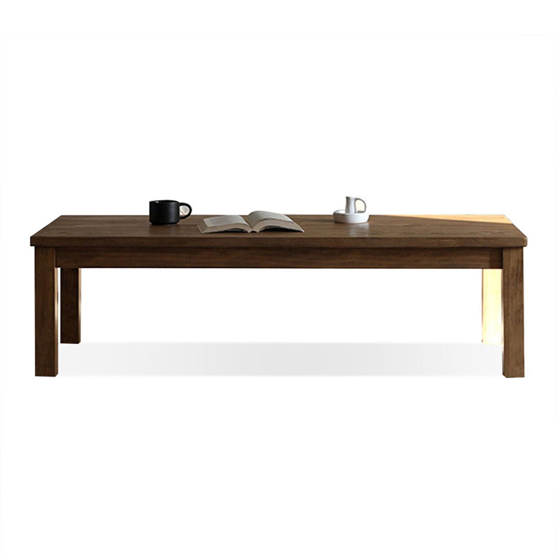 Coffee Solid Wood Rectangular Coffee Table, 70.87, Coffee