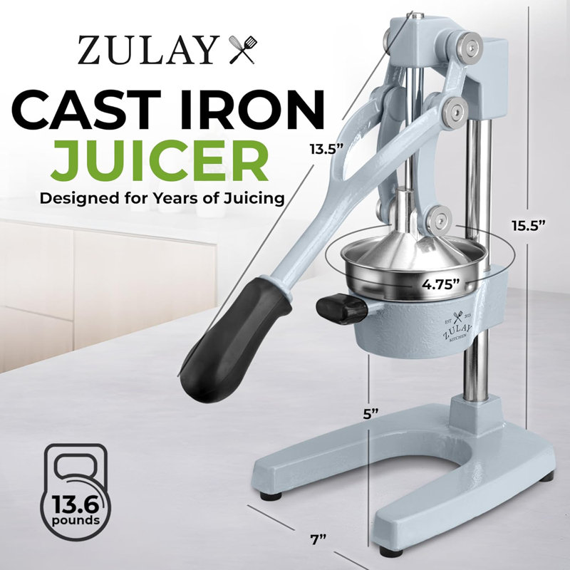 Extracteur de jus en fonte pour cuisine Zulay