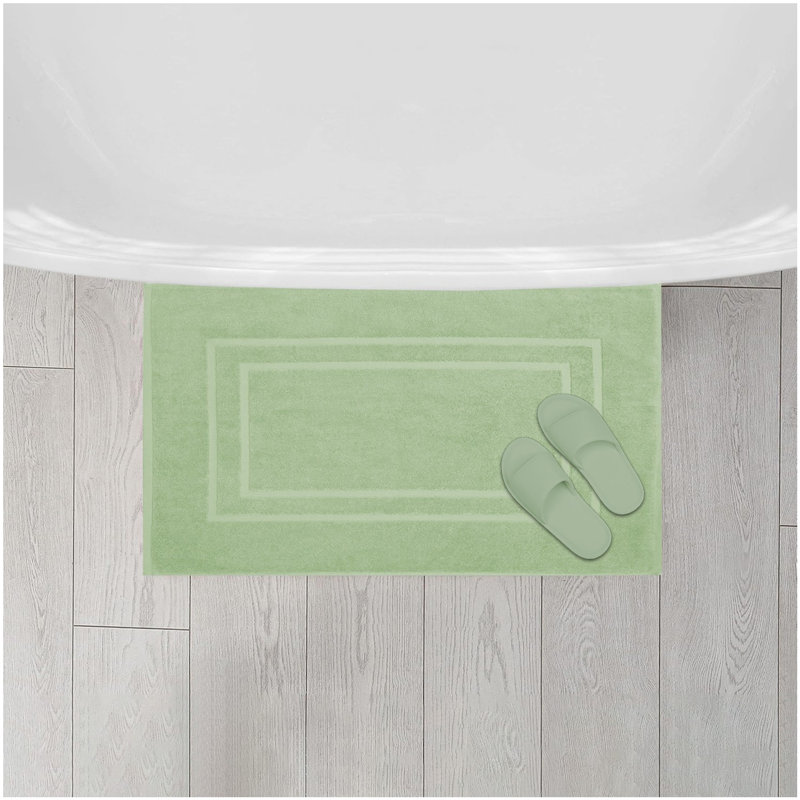 Tapis de bain en éponge 100 % coton doux, ultra-absorbant et à séchage rapide (850 g/m²) – ce n'est pas un tapis de bain.