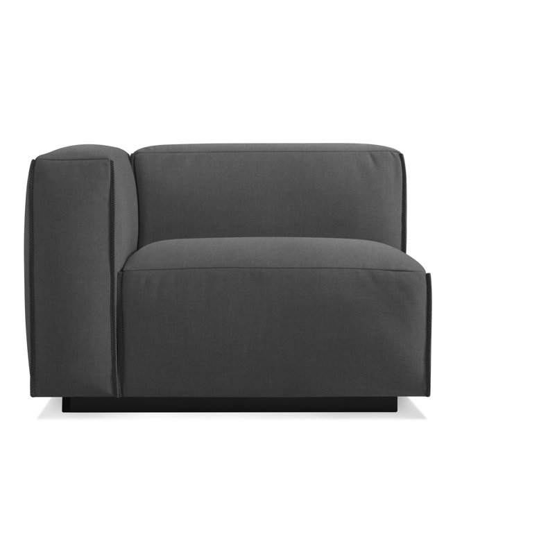 Cleon Chaise Lounge, Maharam Meld in Panda, Left Hand Facing