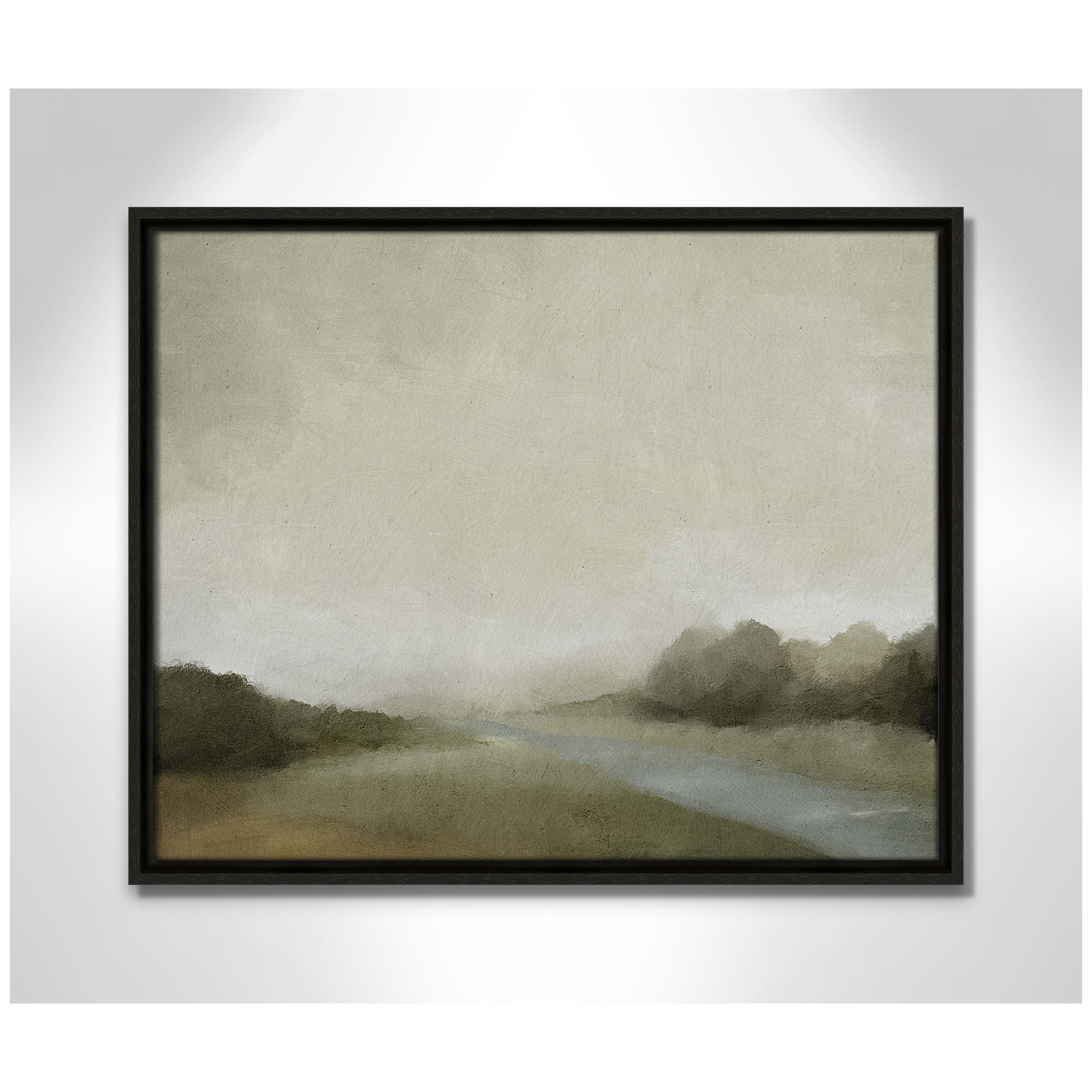 Lovers Creek, 17.5" H x 21.5" W, Espresso