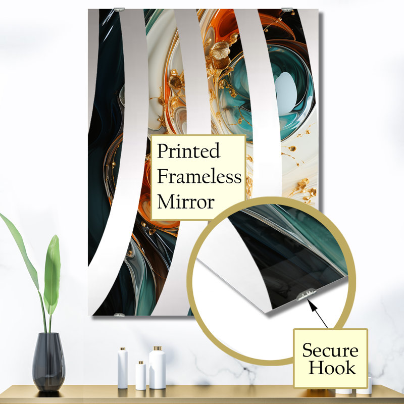 Pearman - Abstract Painting Wall Mirror Large MIR137153, 40" x 30"