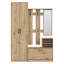 Charlyse 135cm Wardrobe Hallway Set with Mirror - Artisan Oak Effect