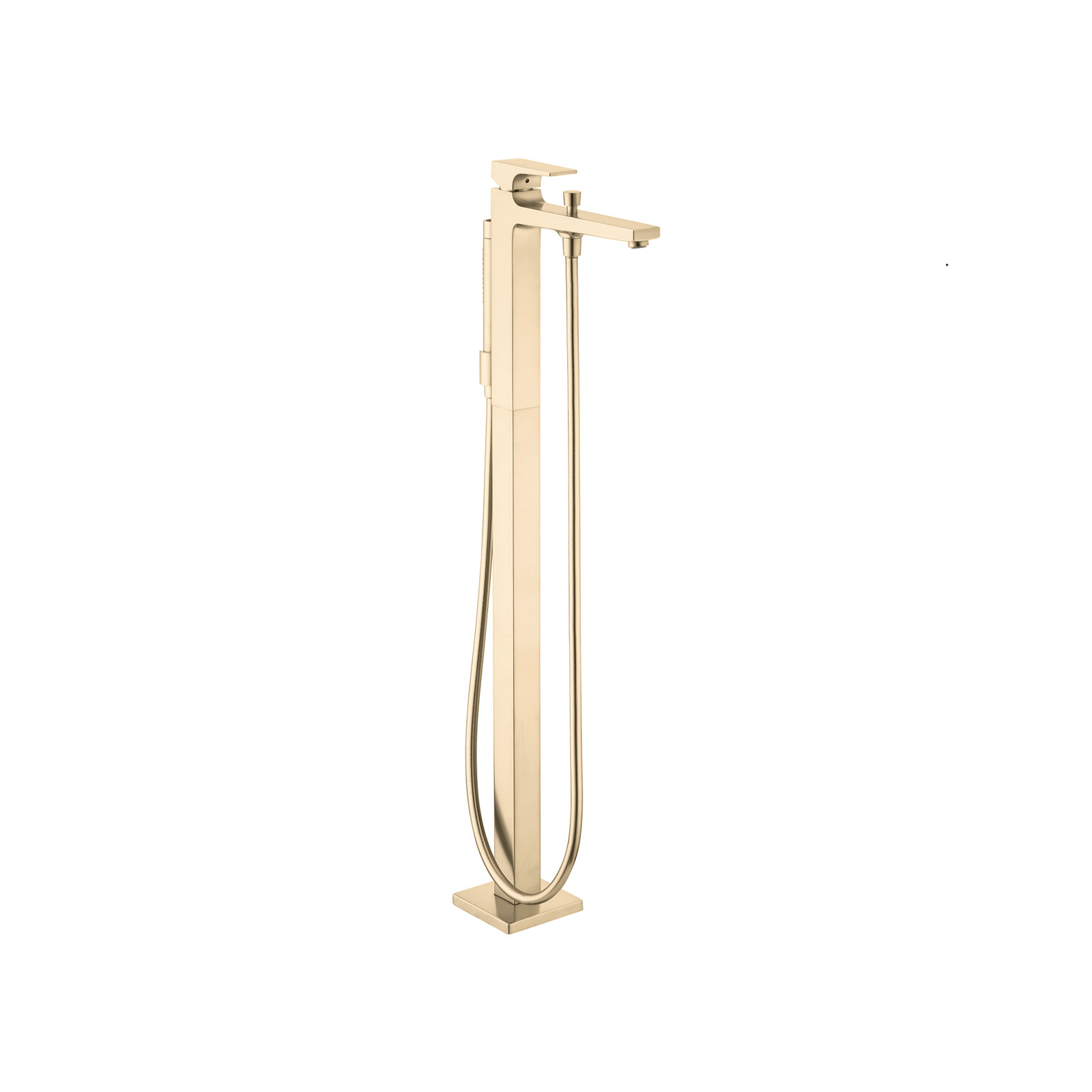 Metropol Freestanding Tub Filler Trim with Lever Handle and 1.75 GPM Handshower Trim Set Only, Brushed Gold Optic