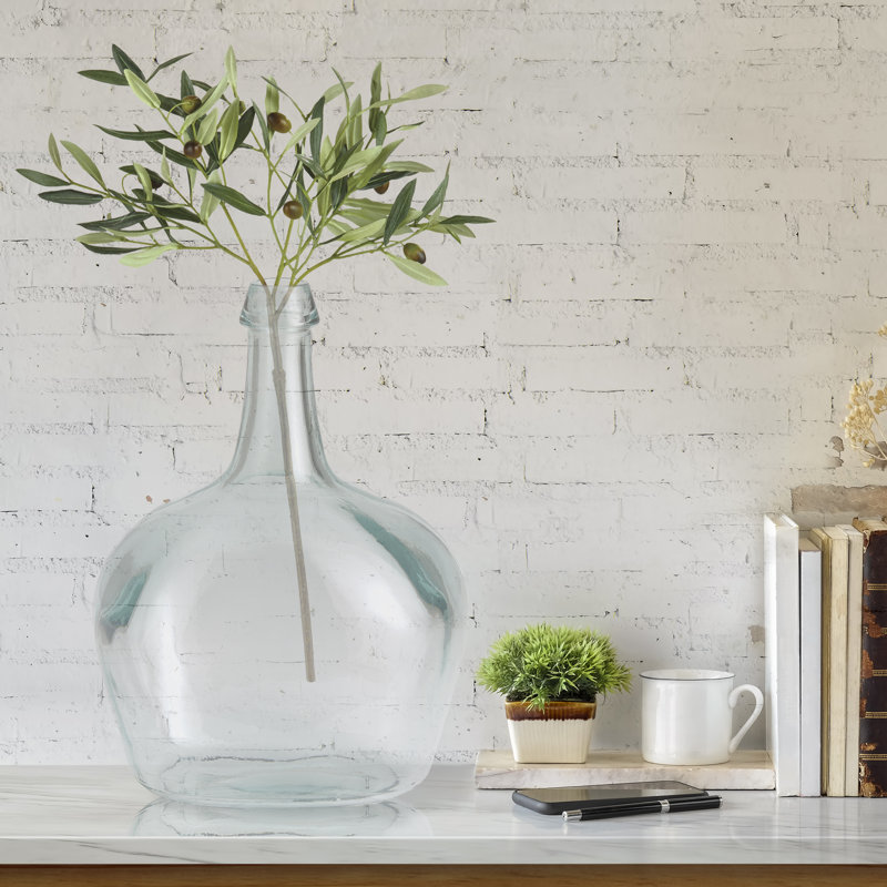Meile 15'' Glass Table Vase, Clear