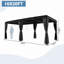 Pergola en métal galvanisé de 10 pi x 20 pi, pavillon de jardin à toit rigide, pavillon de cour à l'épreuve des intempéries, abri extérieur résistant aux intempéries pour patio, terrasse et cour arrière-124083295