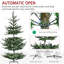 Pied de sapin de Noël artificiel, arbre de Noël à charnière en pin avec 1218 branches réalistes-330984756