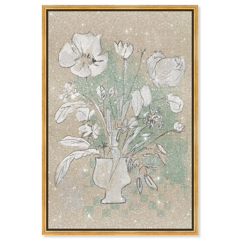 Spring Energy II Print by Oliver Gal, 16" H x 11" W, Gold Floater Frame