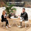 Round 3 - Piece 2 - Person 60Cm L Outdoor Bistro Set-1456947129