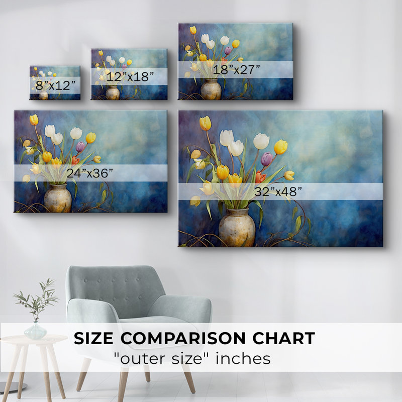 Série Floral - Lxxiv - Cavas enveloppés de galerie, 18 x 27