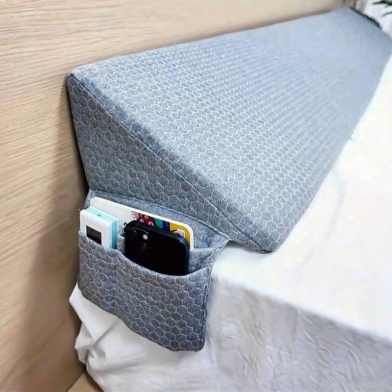 Coussin de lit - tissu hypoallergénique, rembourrage de tête de lit (0 à 8 po), coussin de matelas pour un confort ultime