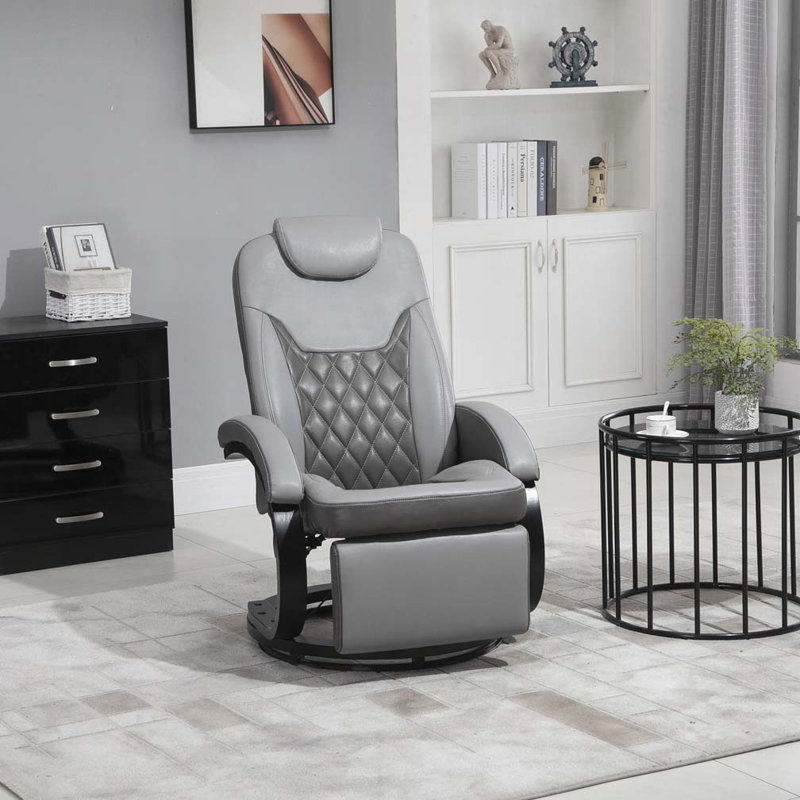 Fauteuil inclinable manuel pivotant en polyuréthane