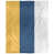Doré / bleu marine / blanc